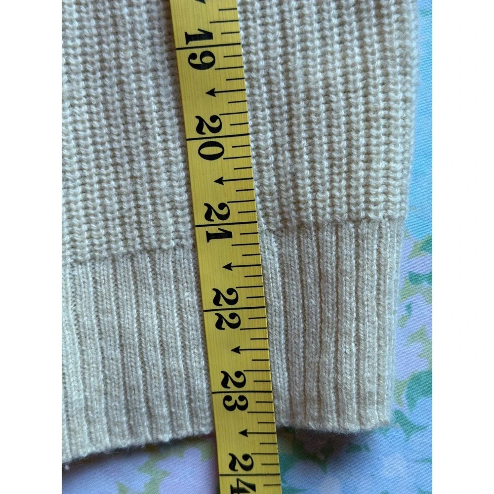 J.Crew | Fair Isle Mockneck Pullover Sweater Small Cream BM179 Lambswool